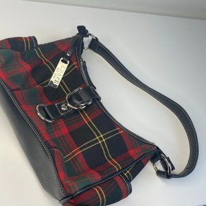 Vintage Plaid Champs Baguette Bag